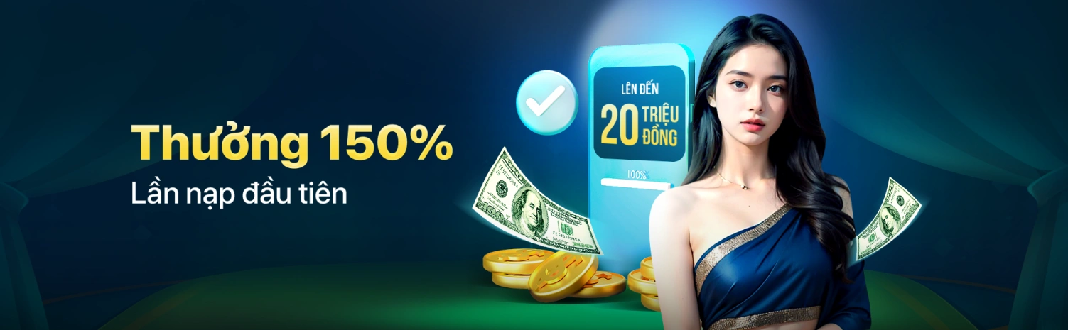Thưởng Nạp 150% 9BET