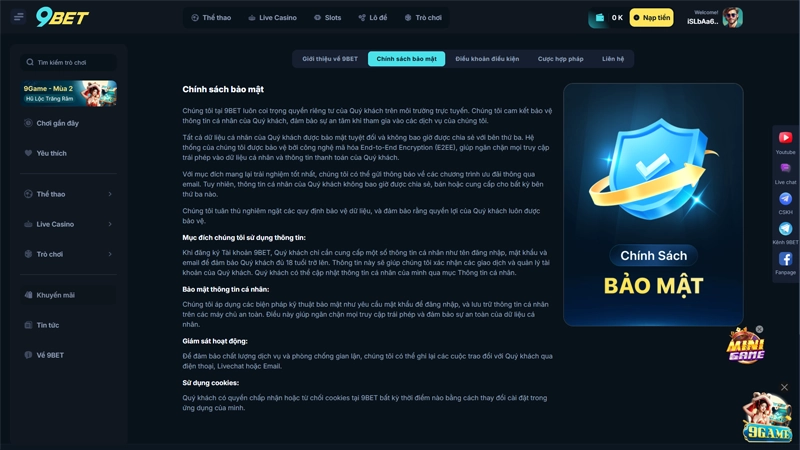 Casino Live Tại 9BET: Điểm Nóng Giải Trí Trực Tuyến An Toàn Và Uy Tín Của Nền Tảng